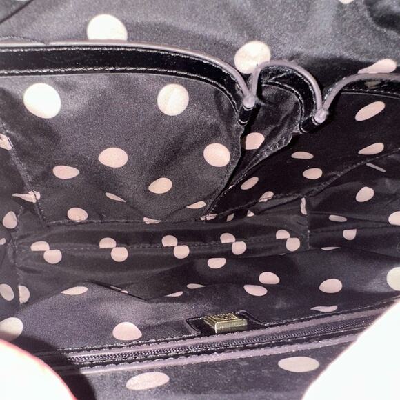 Anne Klein BUNDLE Black and Pink Artistic Bag WITH matching black wallet EUC - Picture 8 of 14